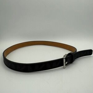 Michael Kors Belt Black MK Logo Print Women's Fashion Accessory